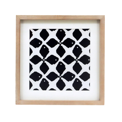 Cadre d'art en bois noir 11,75 po