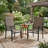 Staghorn 6-Person Metal Patio Dining Set, Rectangular Table with Umbrella Hole & PVC-coated polyester Fabric Chairs