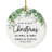 1'' Porcelain Ball Ornament