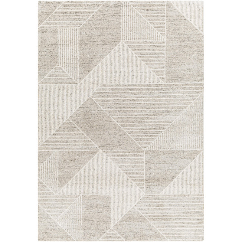Geometric Indoor Rug, Rectangle 4'3" x 5'11"