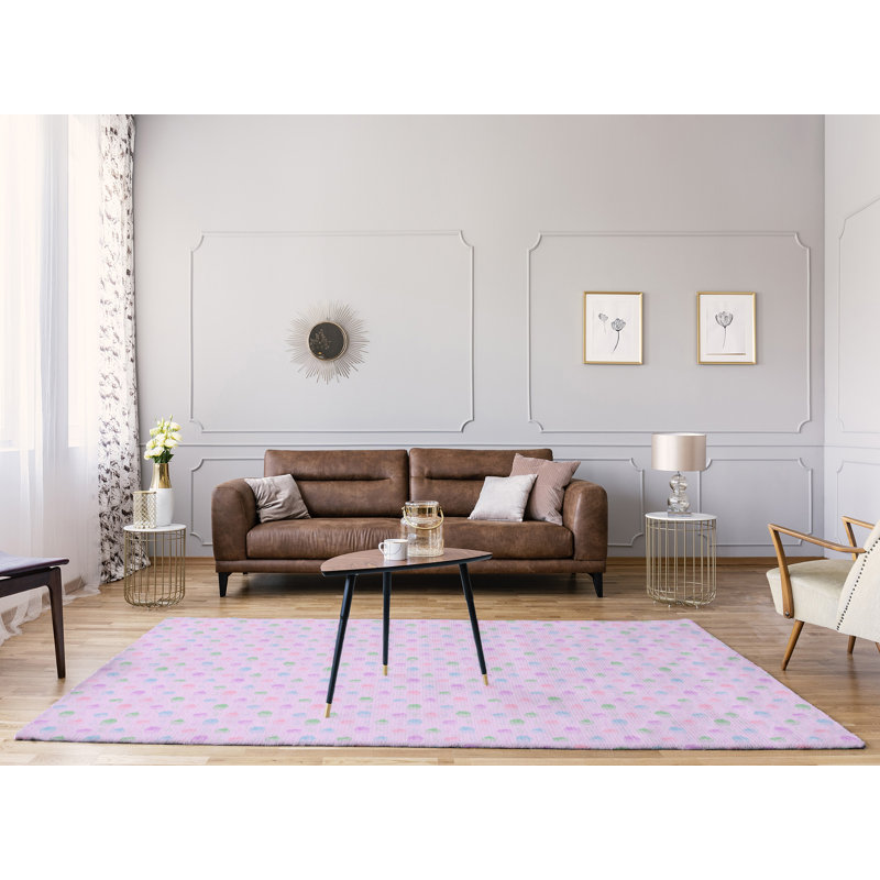 Tapis de zone mauve classic petits gâteaux, Rectangle 8 pi x 10 pi