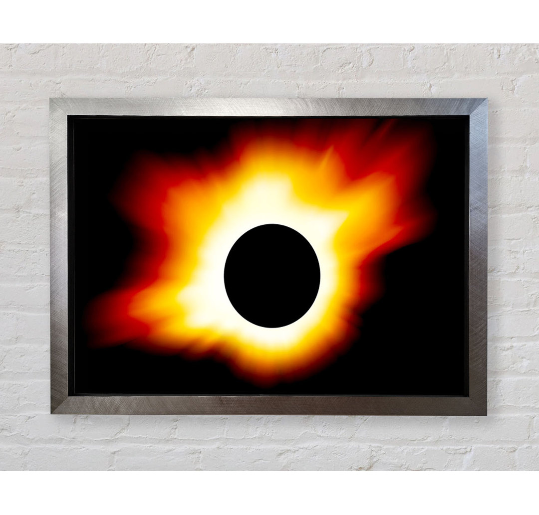 Blazing Sun Behind The Eclipse - Einzelne Bilderrahmen Kunstdrucke