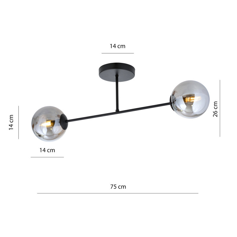Vivier 2 - Light Sputnik Chandelier, Grey