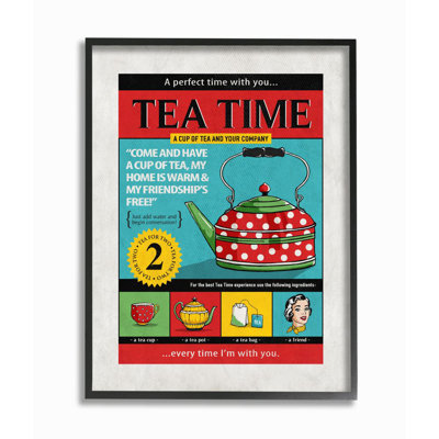 «Tea Time Vintage Comic Book Design» par Ester Kay, impression sur toile