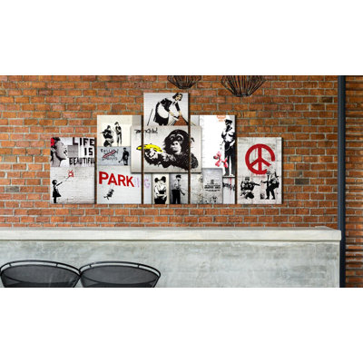 Donnelle " Banksy Street Crimes Collage " 5 - Pieces