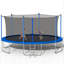 Trampoline de cour 13,84 pi avec enceinte sécuritaire Abrahams
