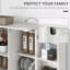 Armoire de rangement pour garde-manger de 63 po avec tablettes à 14 niveaux