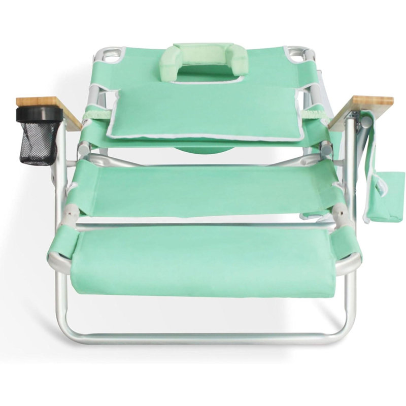 Thaden Folding Beach Chair, Green