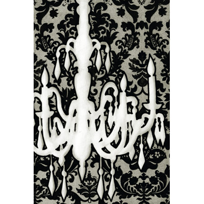 Patterned Chandelier II - Wrapped Canvas Print