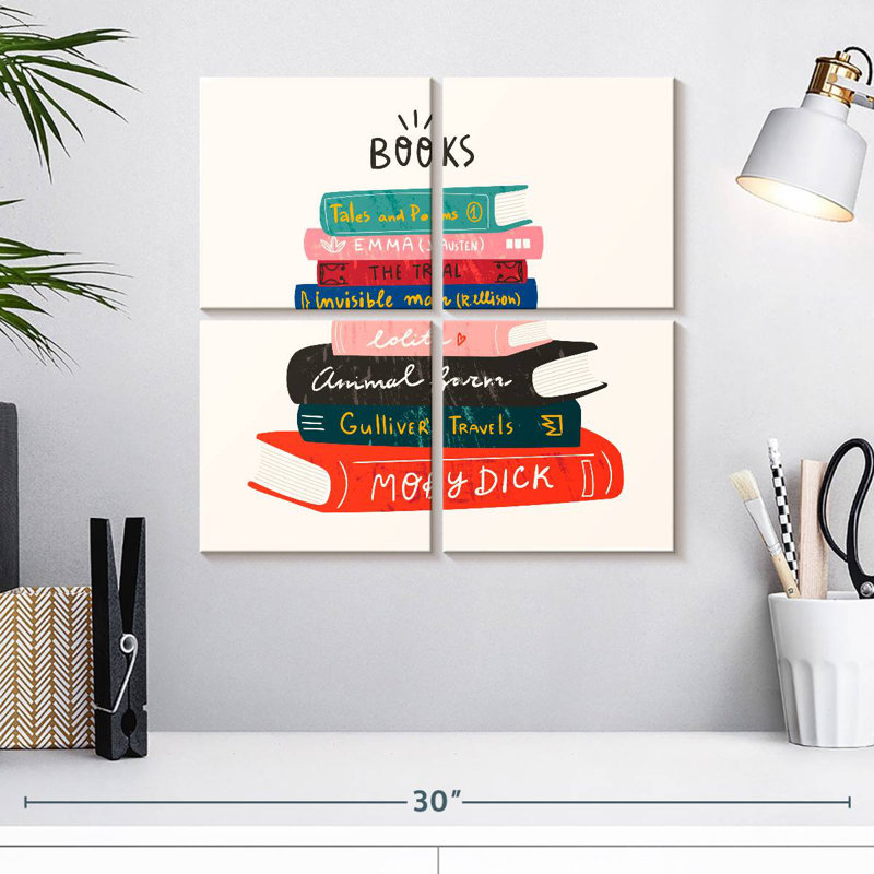 Keiraleigh, tour des livres classiques, H 18 po x l 18 po