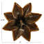 Small Stoneware Flower Plate with Rustic Glaze