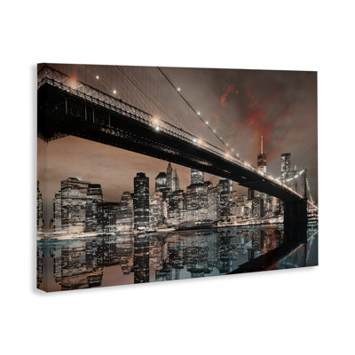 «Bridge Cityscape View», art mural par CAD Designs