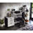 Nypho 3-Shelf Rectangular Bookcase-195914268
