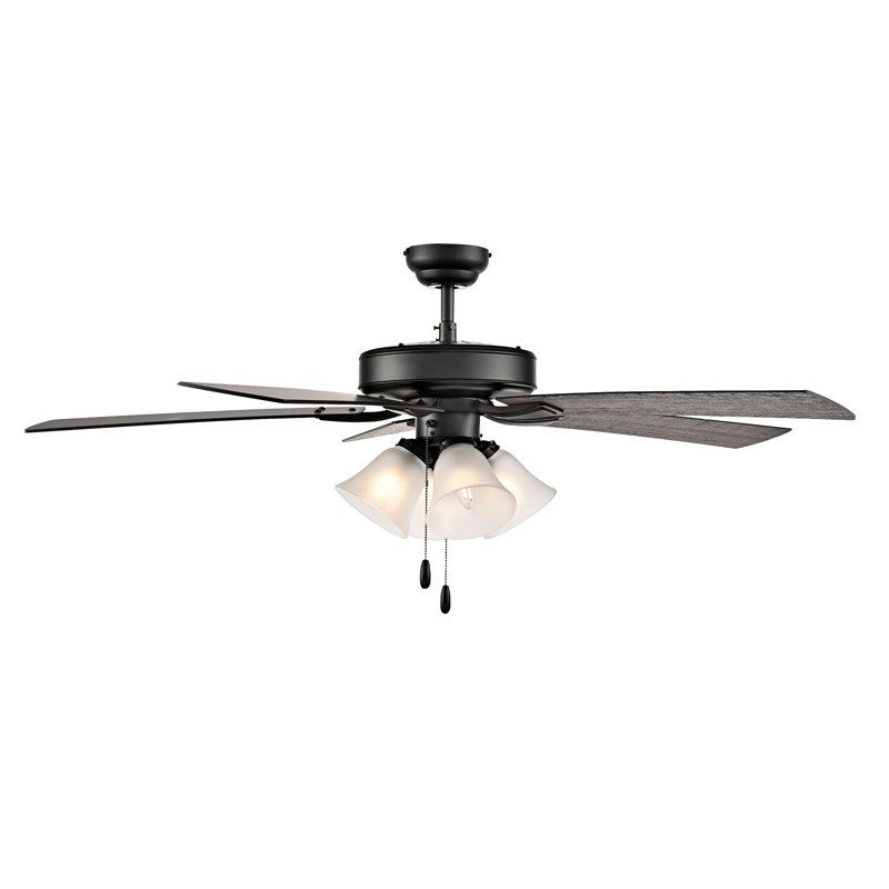 Ventilateur de plafond à DEL 5 pales 52 po Calivane