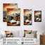 Bouleaux rouges et orange Kinslee au bord du lac VII - reproduction-1861644963-1861644974