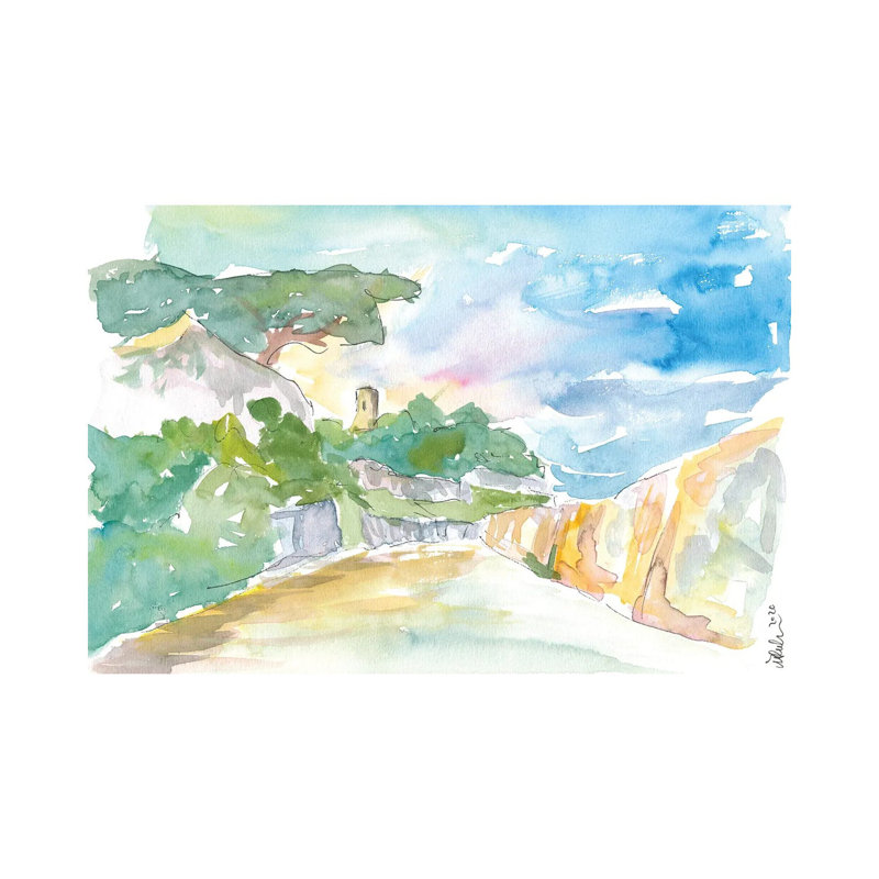 Guernsey Channel Islands Walk In The Sun by Markus & Martina Bleichner - Wrapped Canvas Gallery-Wrapped Canvas Giclée
