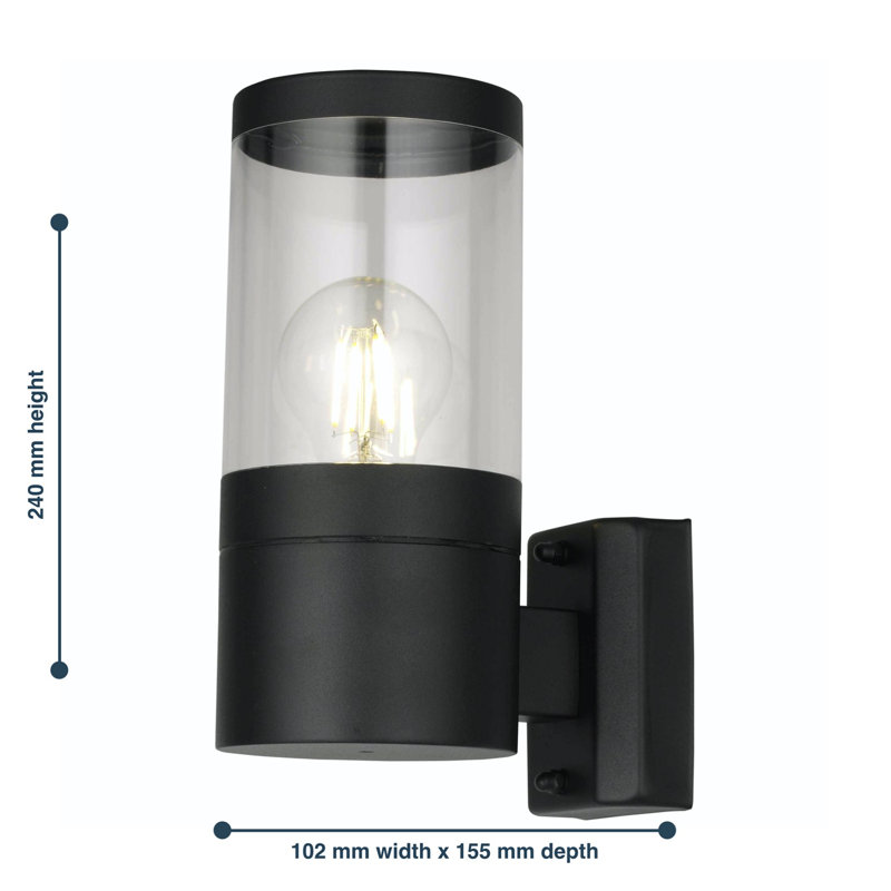 Aylesha 24cm H Outdoor Armed Sconce