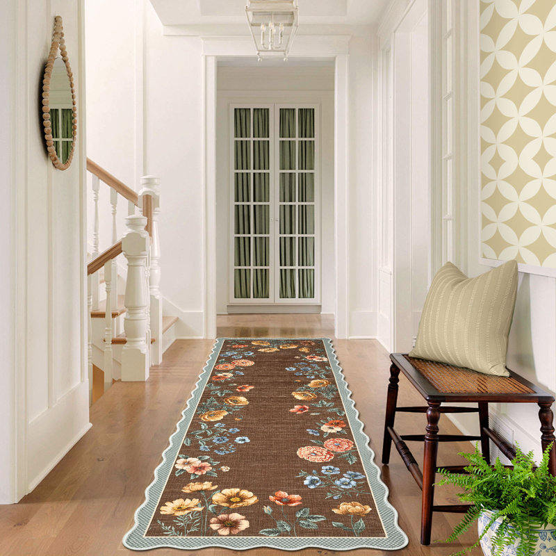 Tapis Farmhouse Floral, Tapis de couloir 2 pi x 6 pi