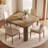 47.2" Square Dining Table with Rounded Corners, Kitchen Table for 4 Persons, Dining Room Table Ideal for Kitchen & Dining Spaces