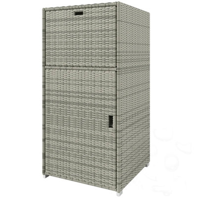 Outdoor Deck Box  With Drawer And Cabinet
