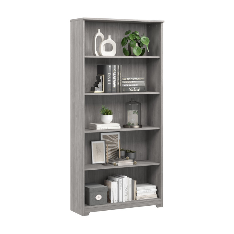 Tall 5 Shelf Bookcase in Modern Gray, Modern Gray
