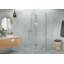 Halo 59 in. x 37 in. x 78 in. 90-degree Fully Frameless Glass Hinged Shower Enclosure-1713992338