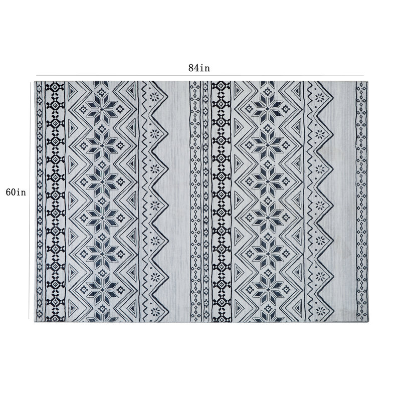 Lanet Rectangle Lanet Area Rug, Rectangle 5' x 7'