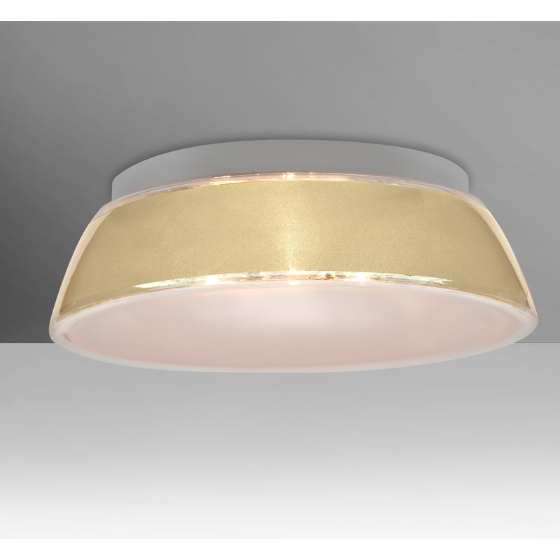 Plafonnier encastré d'extérieur 2 lumières Delaune, Crème