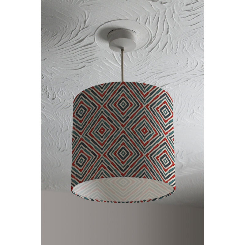 Cotton Drum Lamp Shade ( Uno ), 22cm H x 25cm W x 25cm D