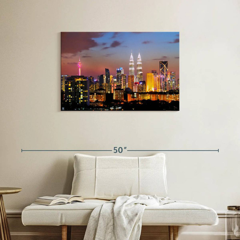 Sireci Kuala Lumpur Night Lights, 24" H x 36" W