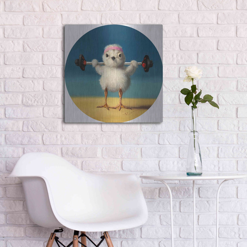 " Feather Weight Two " by Lucia Heffernan, 24" H x 24" W