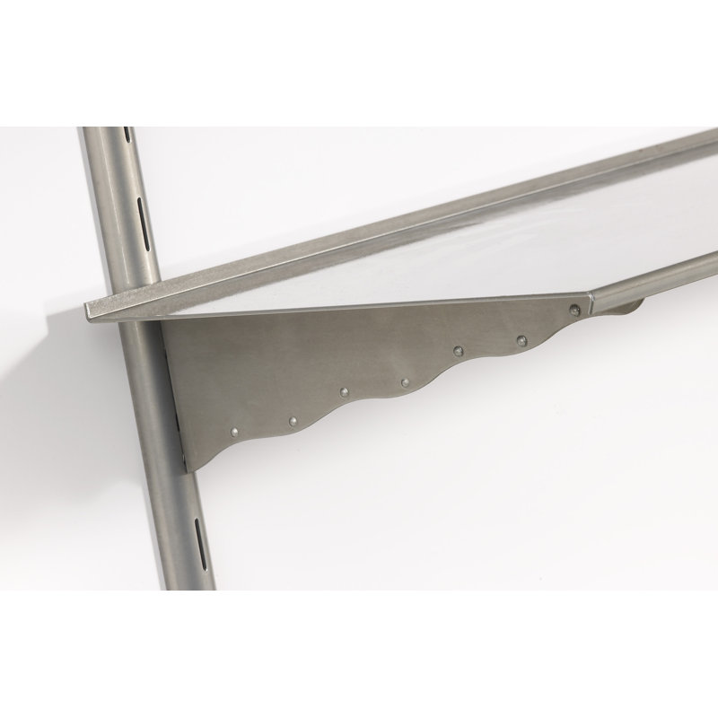 Tablette 2 pièces Chylynn, H 24 po x l 24 po x P 11 po, Argent