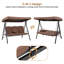 Chaise longue d'extérieur en acier inoxydable Tenbury-21304883