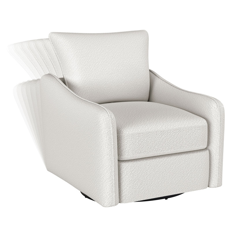 Fauteuil oscillant pivotant rembourré