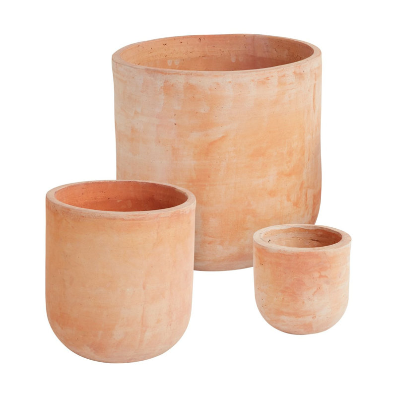 Kemon Handmade Ceramic Pot Planter, 15" H x 13.75" W x 13.75" D