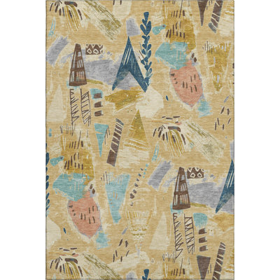 Premium Machine Washable Harjo AMF1573 Modern Rug