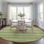 Tapis intérieur / extérieur en polyester tissé à la machine en fougère / lime Kinslee-144698861