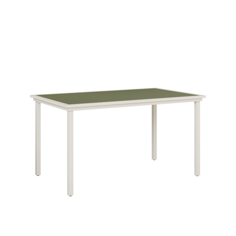 Vida Outdoor Bar Table, Sage, Matte White
