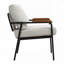 Fauteuil d'appoint rembourré avec structure en métal-898280706