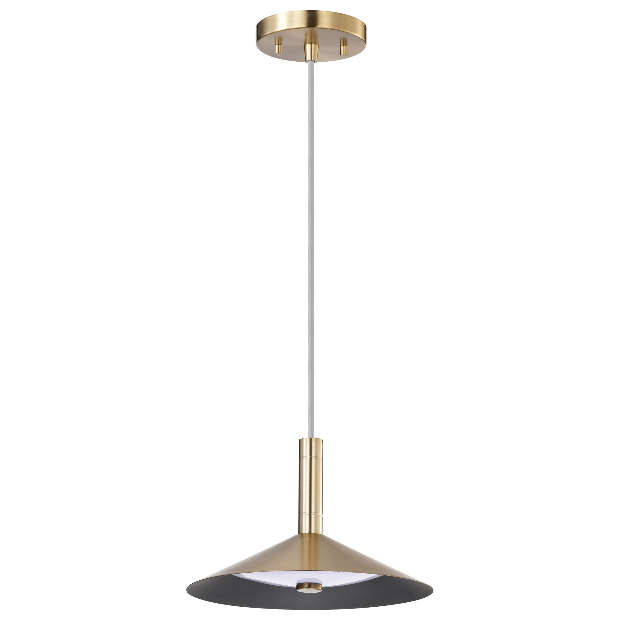 Vicente - LED Pendant - 3K/4K/5K CCT Selectable, Burnished Brass, 151" H x 9.88" W x 9.88" D