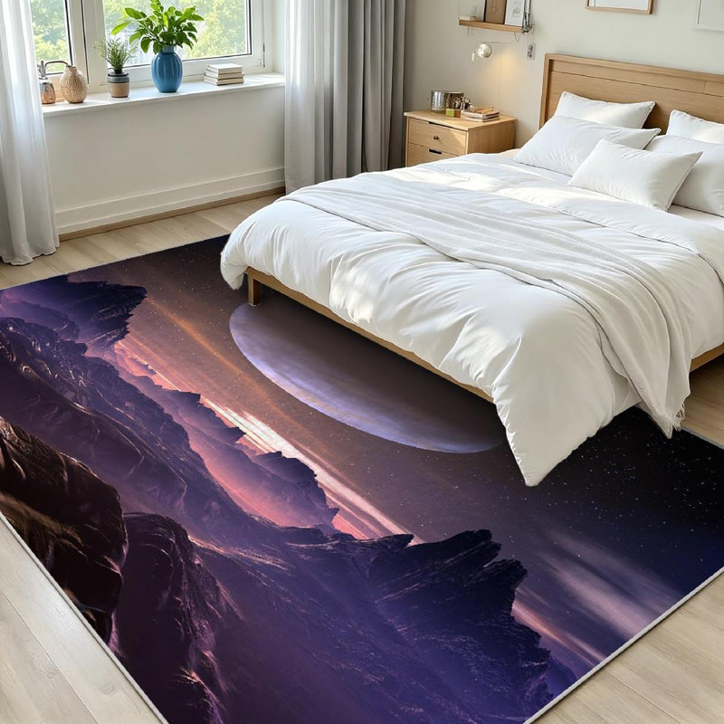 Tapis lavable à la machine Clear, Rectangle 71 po x 98 po