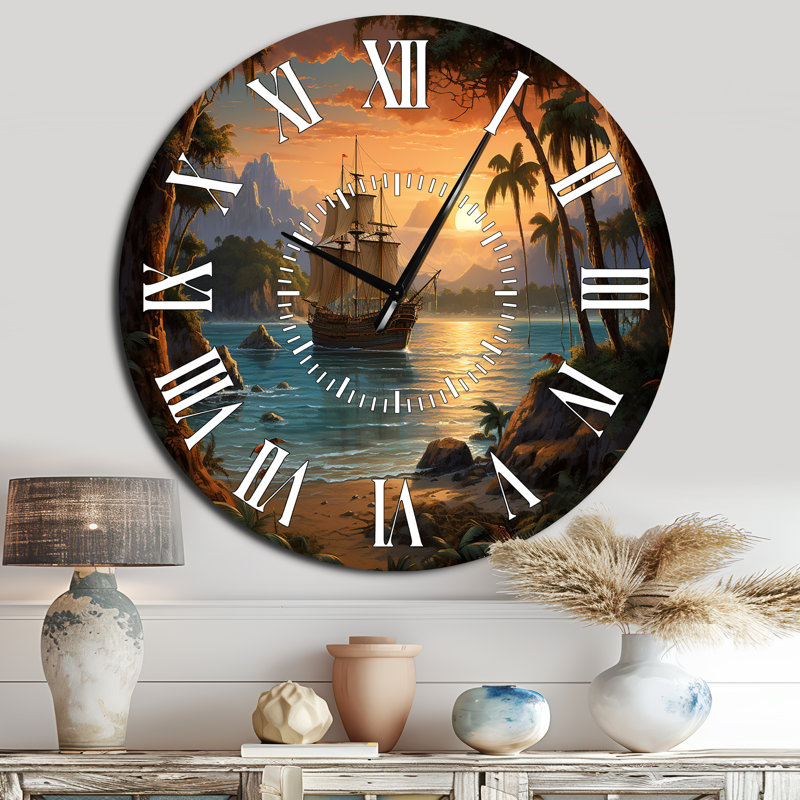 Horloge murale pirate, Surdimensionné