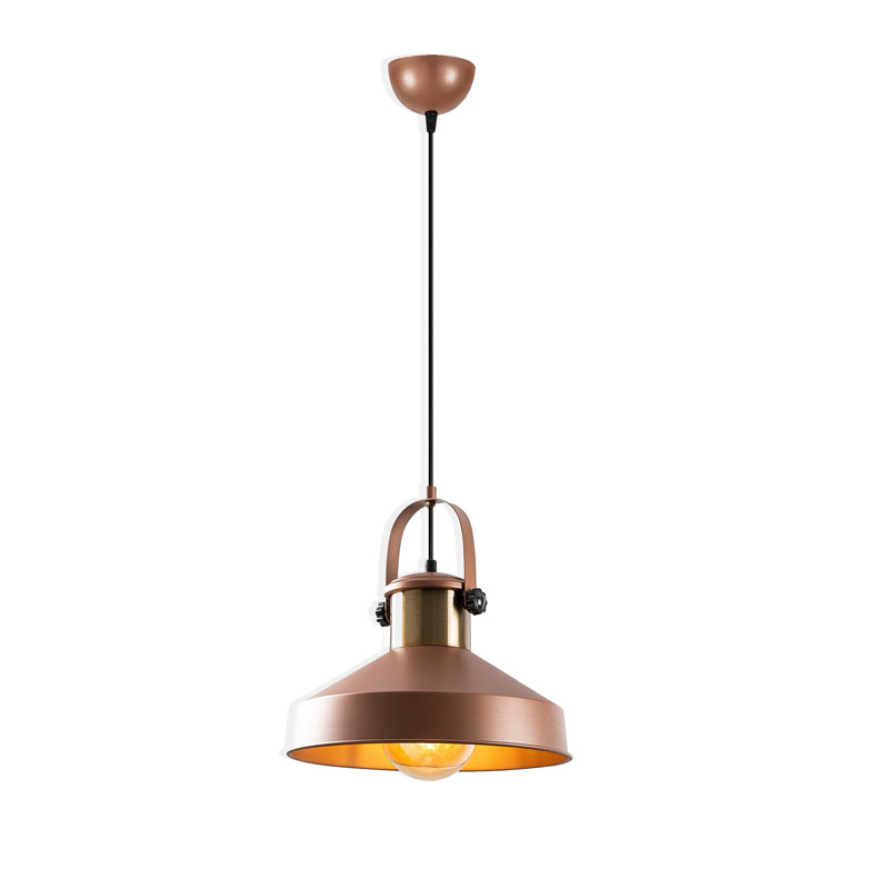 Metal Body Adjustable Height Single Pendant