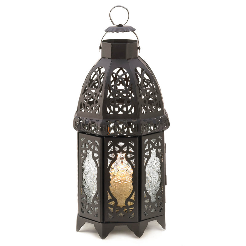 LAMPE À BOUGIE MAROCAINE, Noir, noir, noir, noir