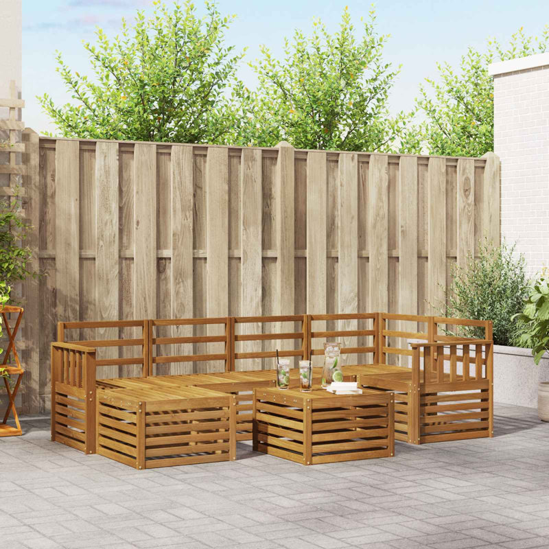 247cm Wide Patio Sectional Set