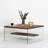 Modern Coffee Table, 100% Tempered Glass Top with 100% Pine Solid Wood Frame, 29.5 x 15.7 x 29.5 inches | Natural Brown Color, Elegant & Durable Design | Perfect for Living Room & Contemporary Spaces-2140941685