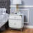 Modern White End Table
