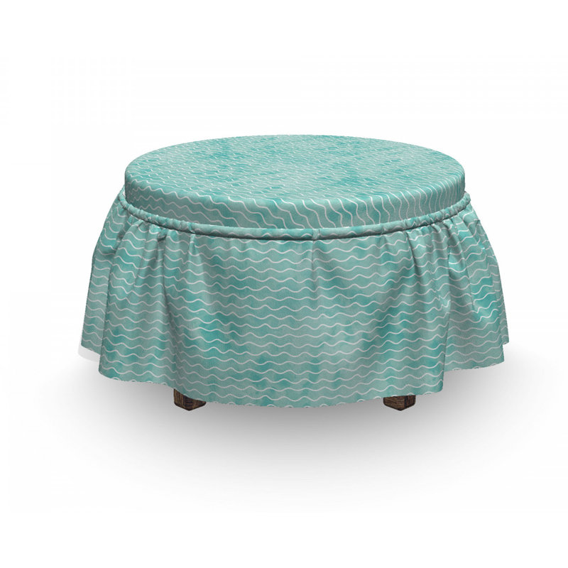 Box Cushion Ottoman Slipcover