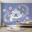 Papier peint espace Astronautes arc-en-ciel pastel-1322203401-1322203404