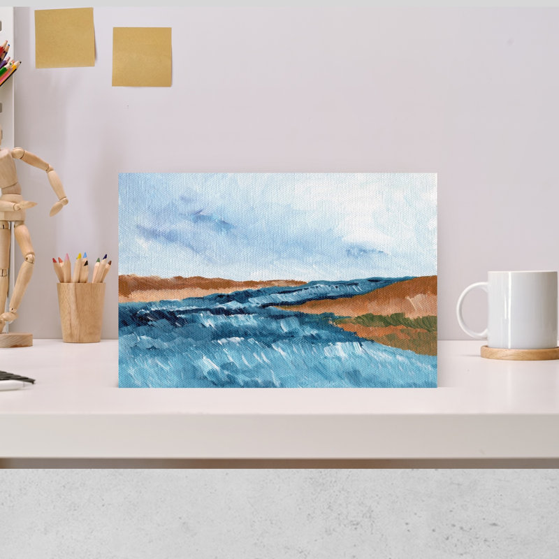«Flowing River Landscape Serene Tranquil Vibrant Landscape Nature», art mural